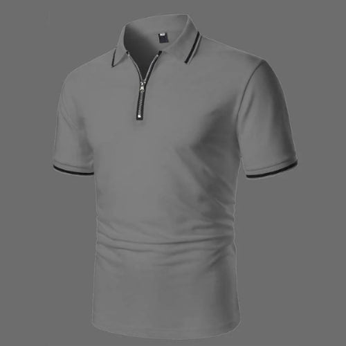 Poloshirt mit Reißverschluss